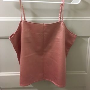 BRAND NEW NASTY GAL SATIN PINK CAMI TOP